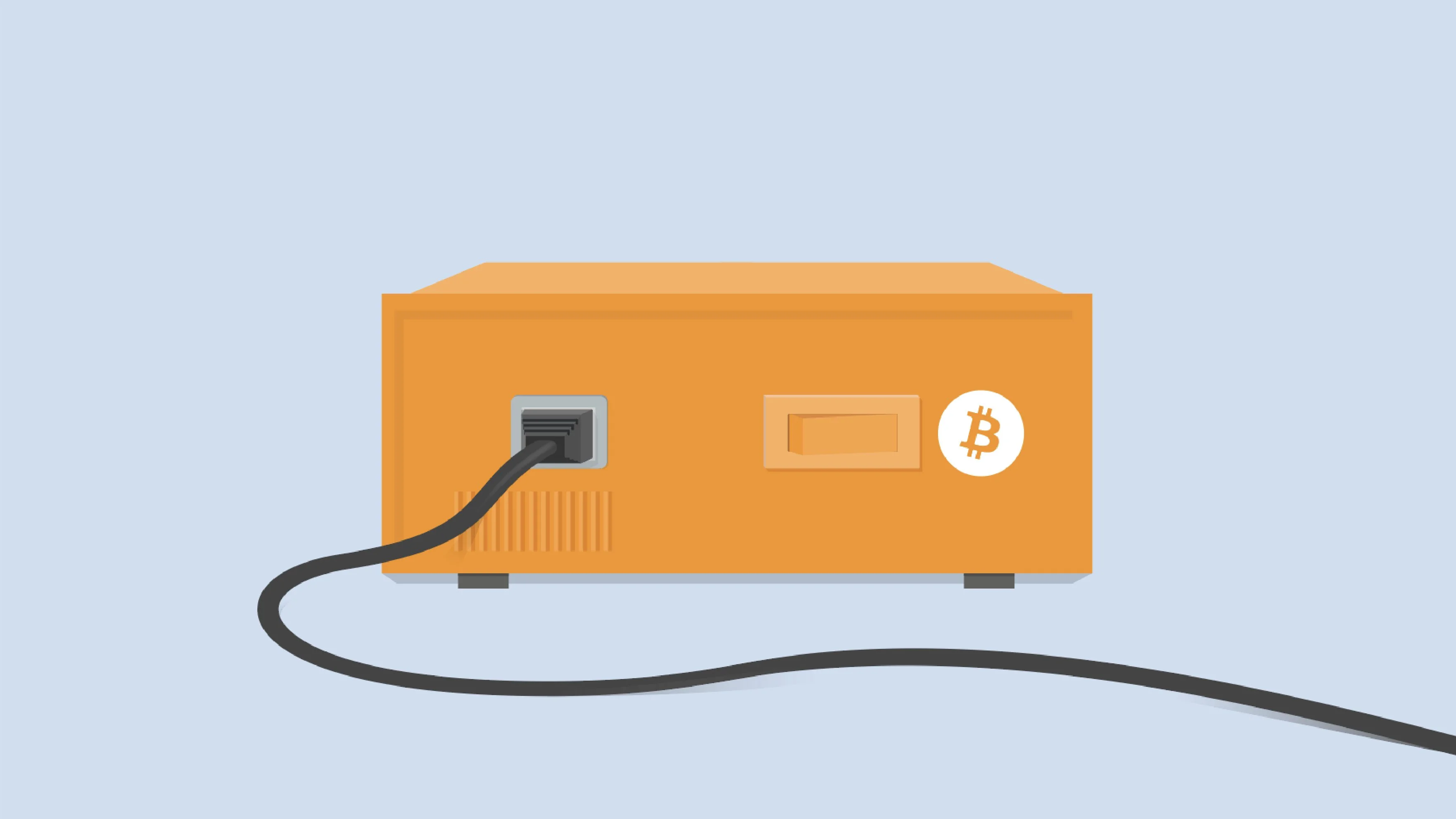 Hands-on Bitcoin node setup on a workbench