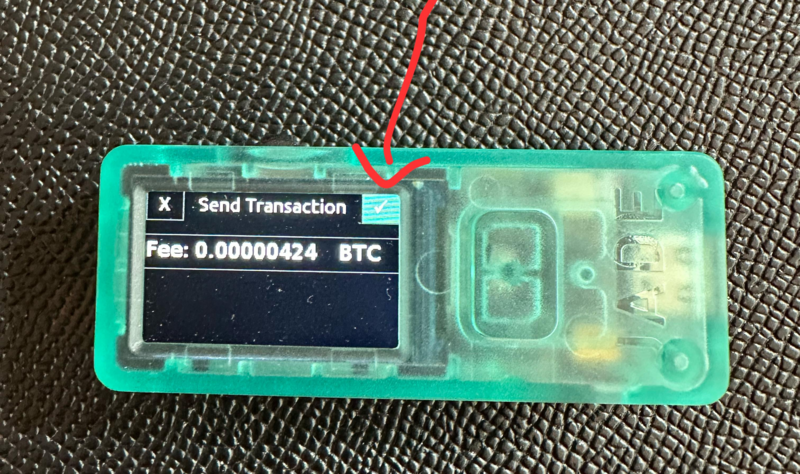 Jade Confirm Transaction