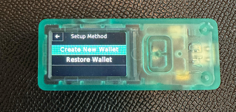 Jade Create Wallet