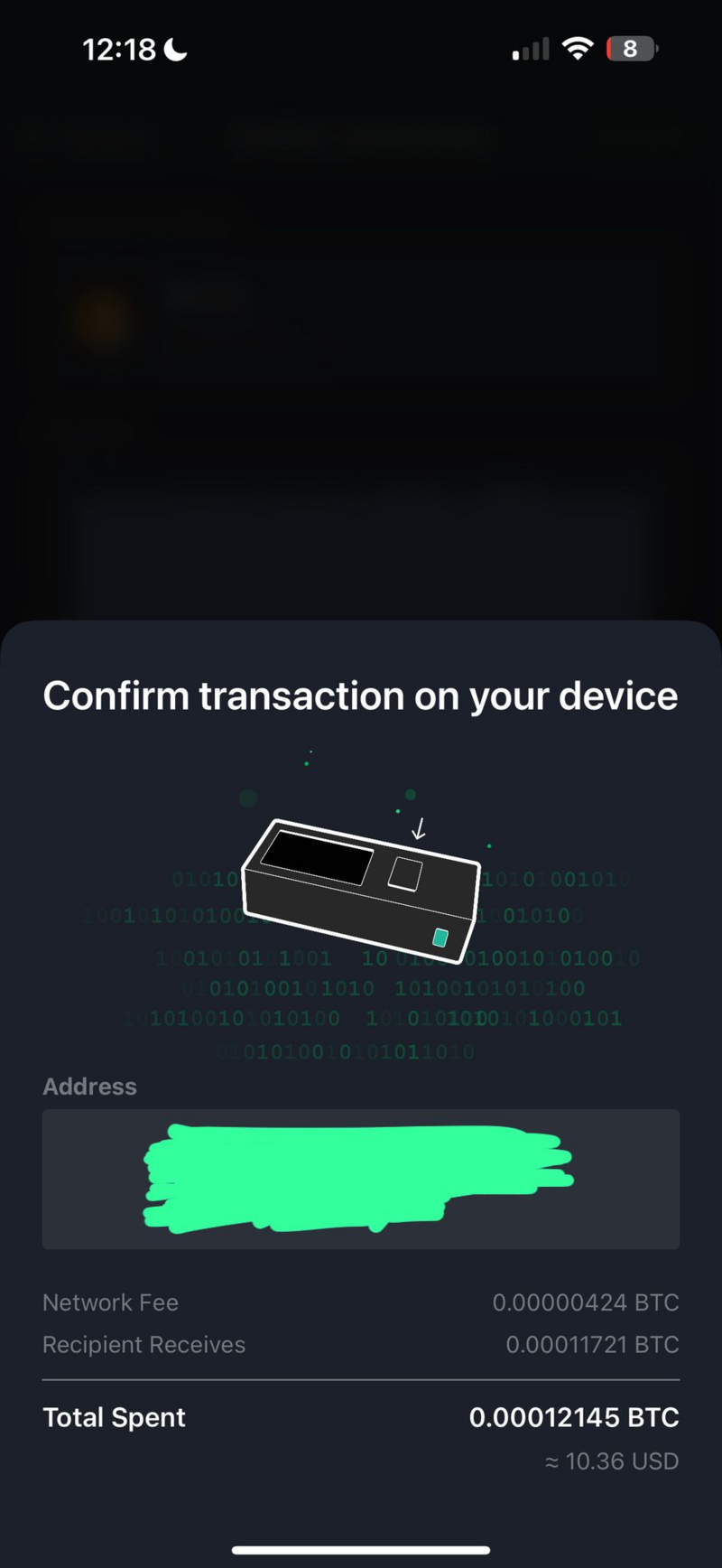 Green Confirm on Jade