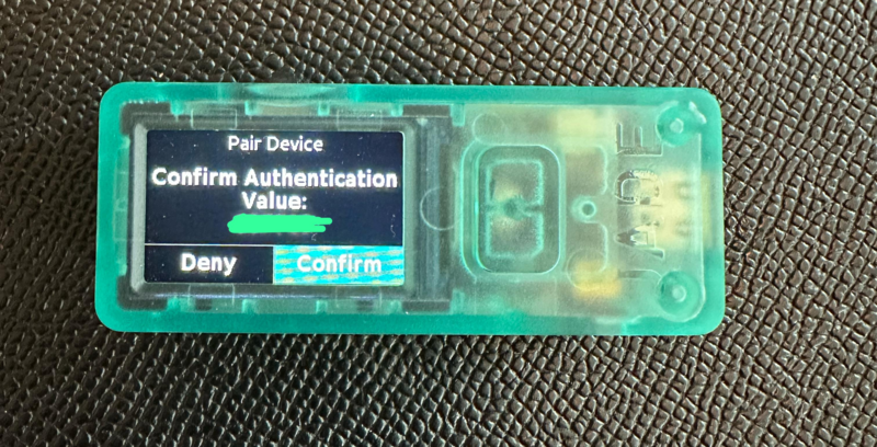 Jade Confirm Pairing