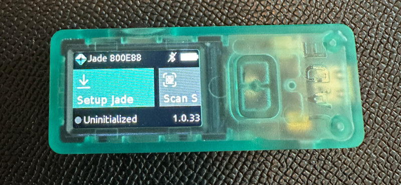 Jade Setup Uninitialized